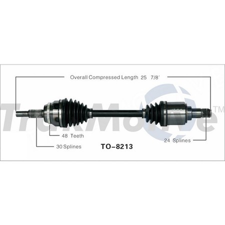 SURTRACK AXLE Cv Axle Shaft, To-8213 TO-8213